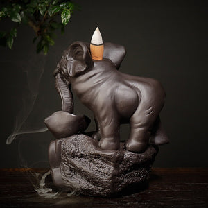 Retro Elephant Backflow Incense Burner - Shanghai Stock
