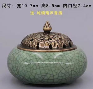 Celadon Buddhism Incense Burner - Shanghai Stock