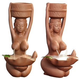 Basket Lady Backflow Incense Burner - Shanghai Stock