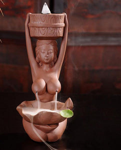 Basket Lady Backflow Incense Burner - Shanghai Stock