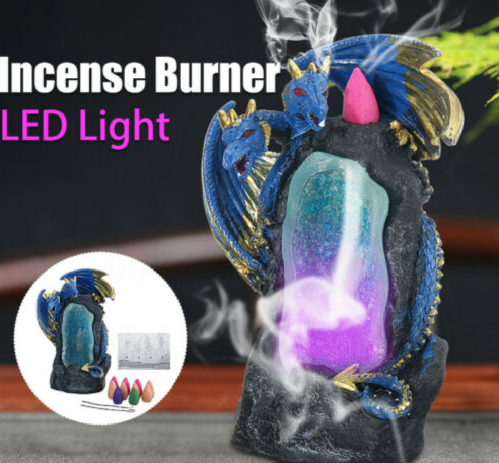 Led Master Dragon BackFlow Incense Burner