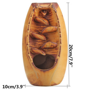 Brown Roadcraft Tower Backflow Incense Burner