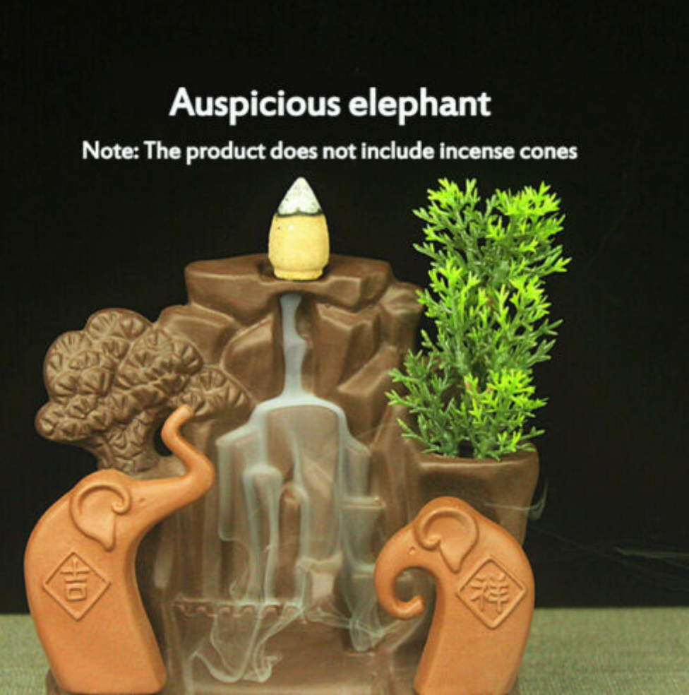 Auspicious Elephant Backflow Incense Burner - Shanghai Stock