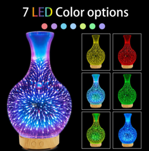 Fireworks 100ml Ultrasonic Diffuser Humidifier LED Night Light