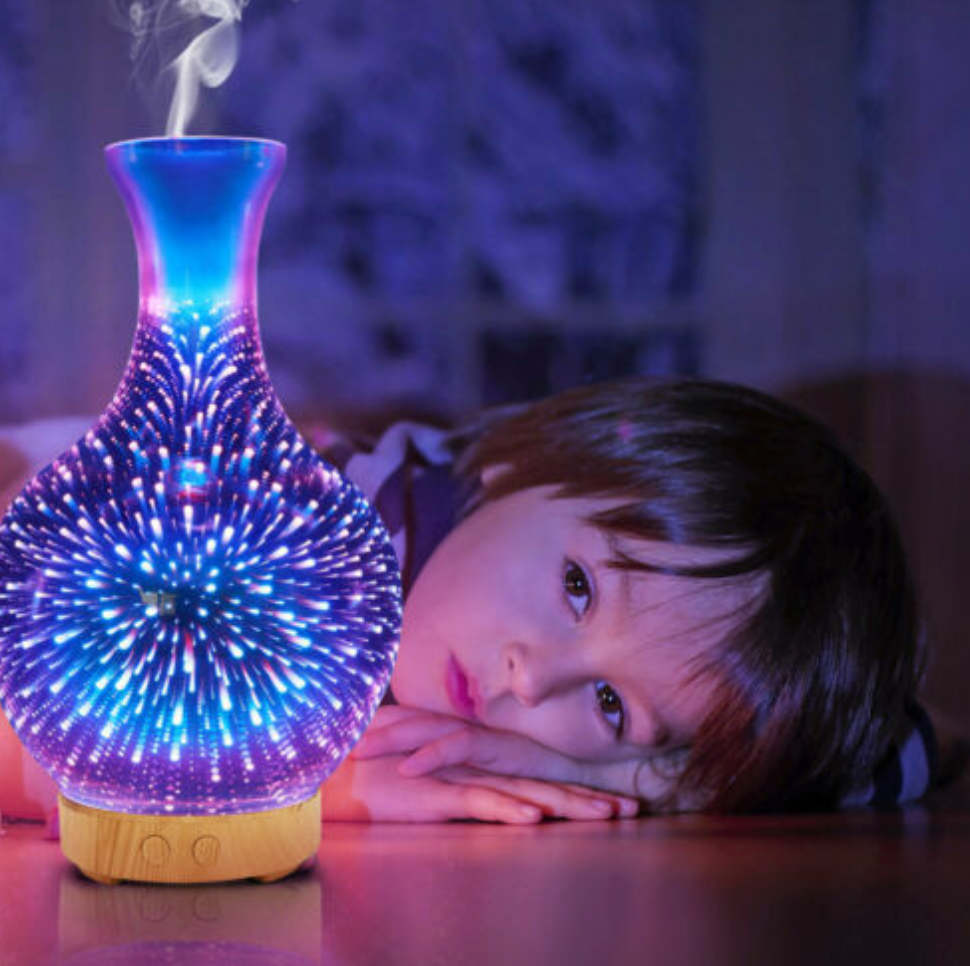 Fireworks 100ml Ultrasonic Diffuser Humidifier LED Night Light