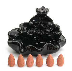 Lotus Backflow Incense Burner Ceramic - Shanghai Stock