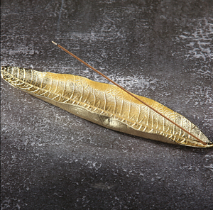 Gold Leaf Stick Incense Burner