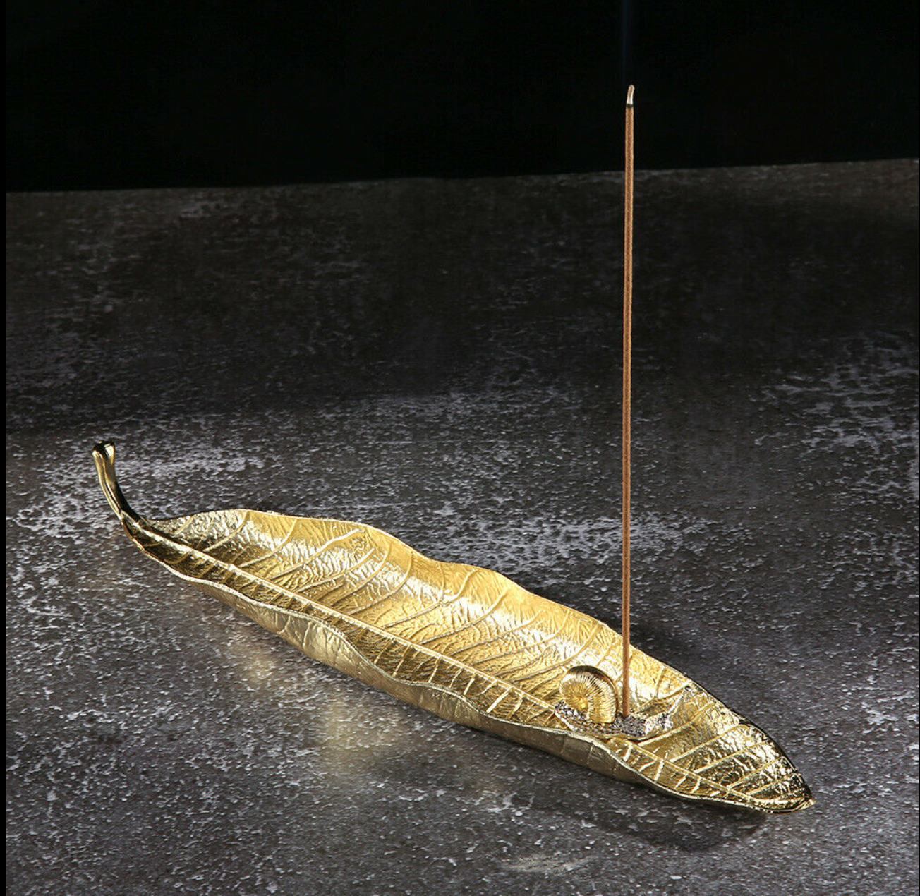Gold Leaf Stick Incense Burner