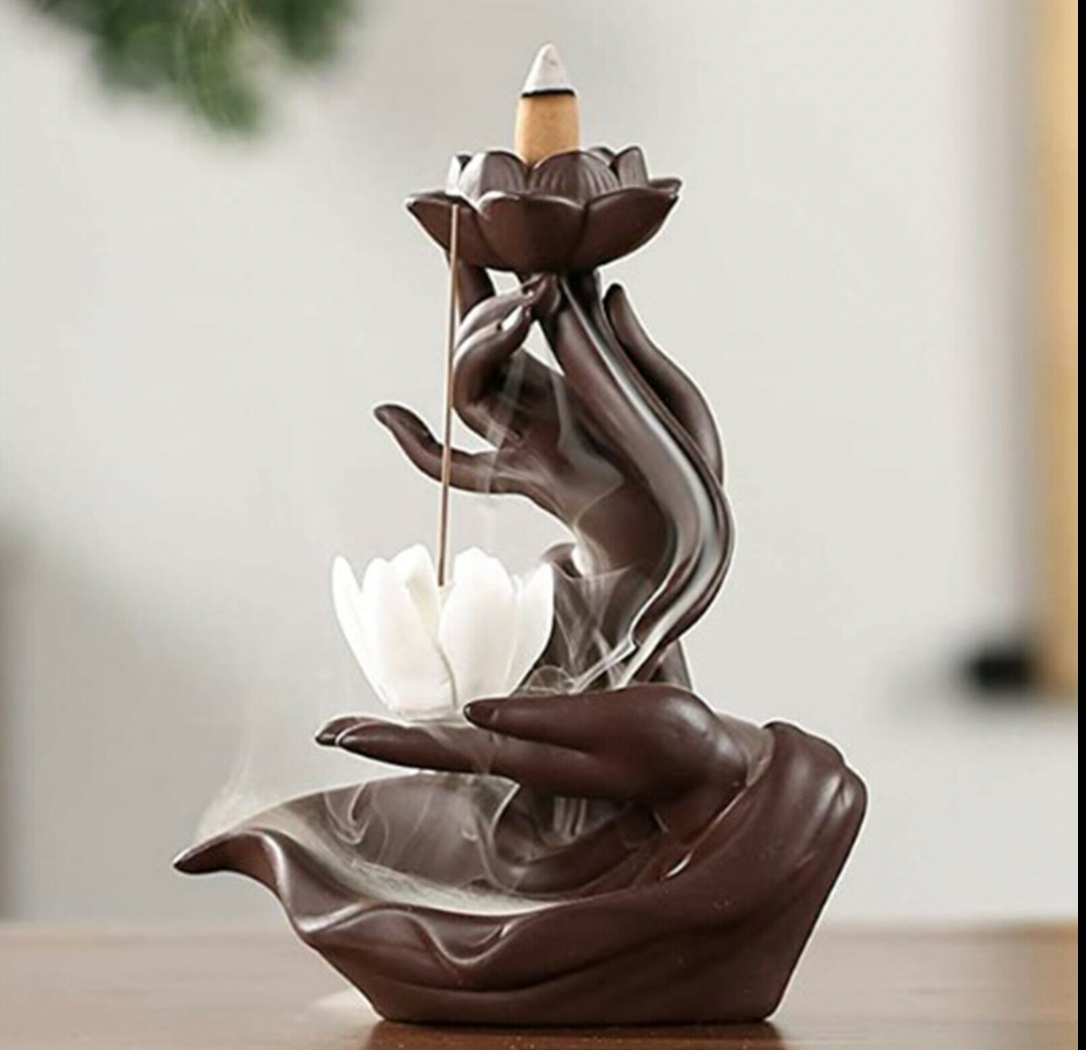 Buddha Lotus Backflow Incense Burner