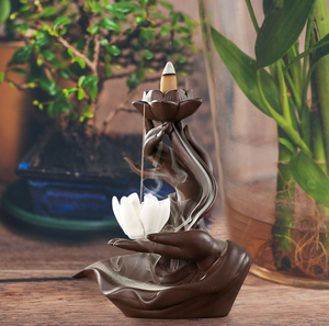 Buddha Lotus Backflow Incense Burner