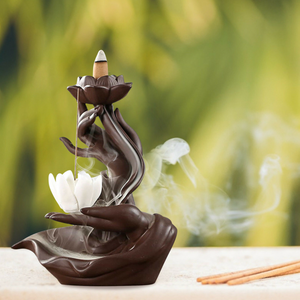 Buddha Lotus Backflow Incense Burner