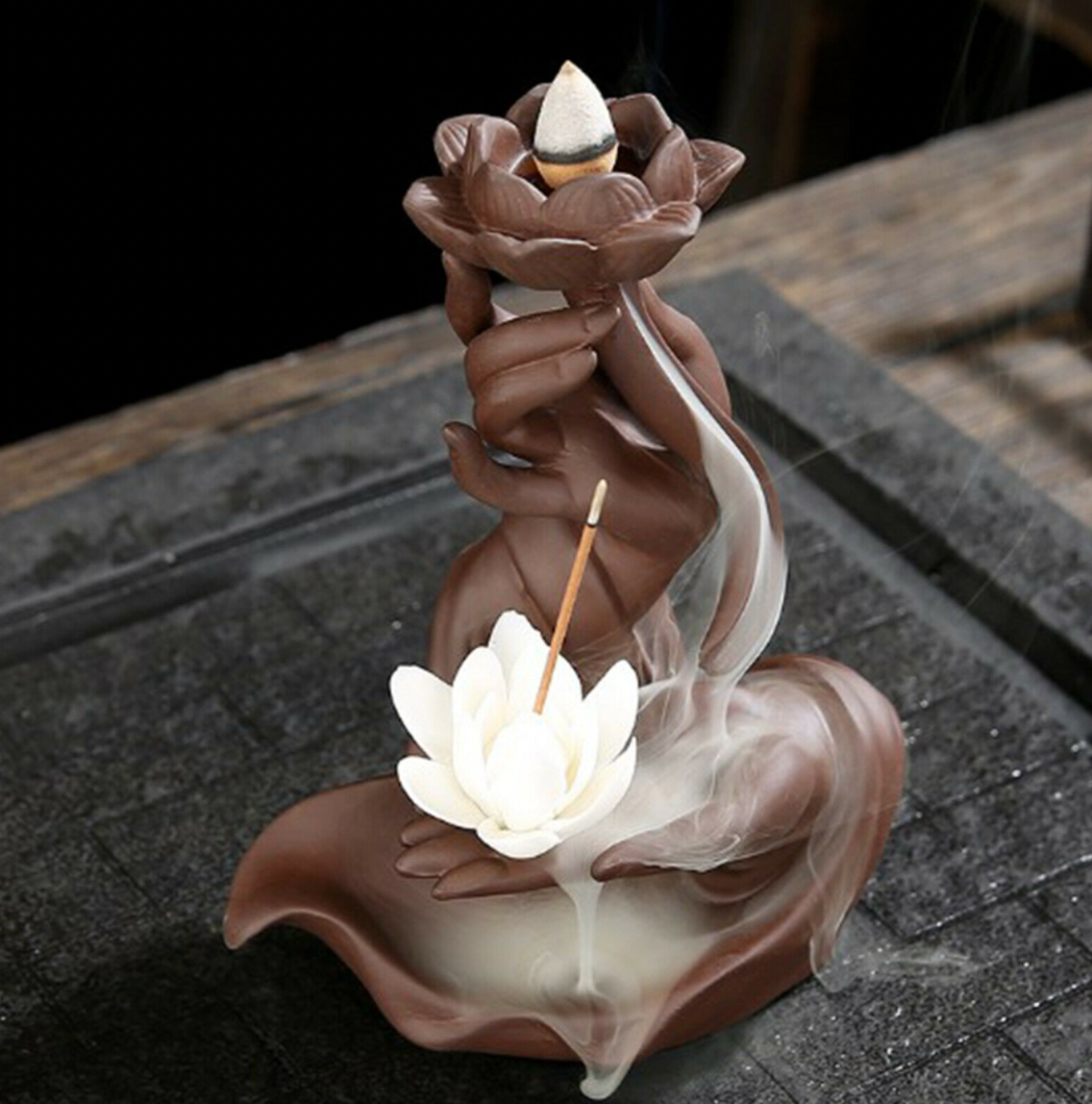 Buddha Lotus Backflow Incense Burner