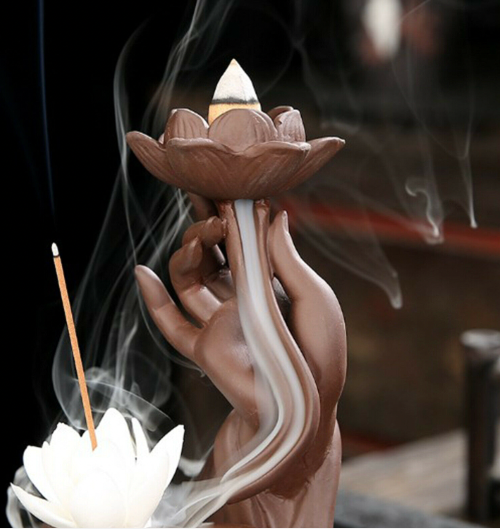 Buddha Lotus Backflow Incense Burner