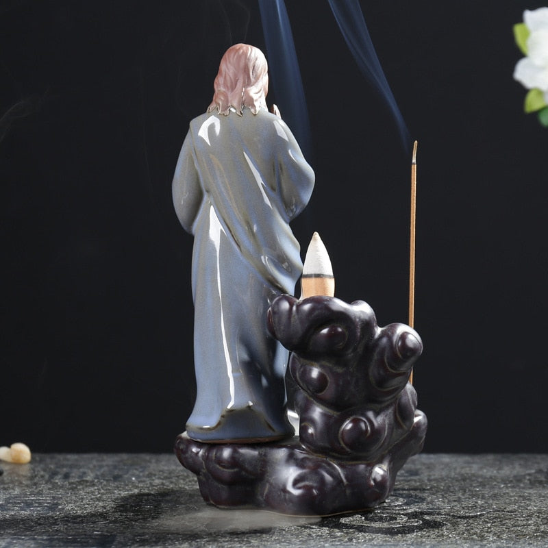 Jesus Christ Statue Backflow Incense Burner - Shanghai Stock