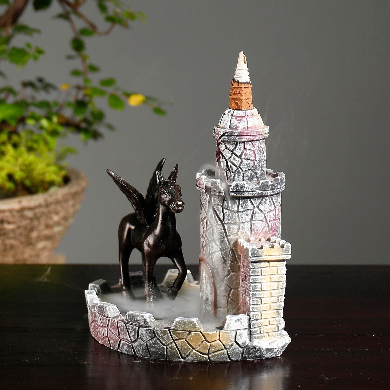 Castle Unicorn Backflow Incense Burner - Shanghai Stock
