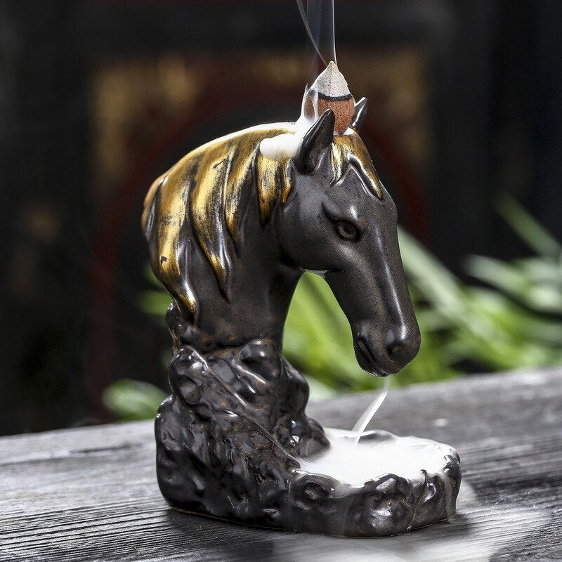Horse Backflow Incense Burner - Shanghai Stock