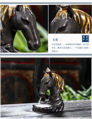 Horse Backflow Incense Burner - Shanghai Stock