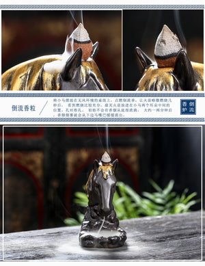 Horse Backflow Incense Burner - Shanghai Stock