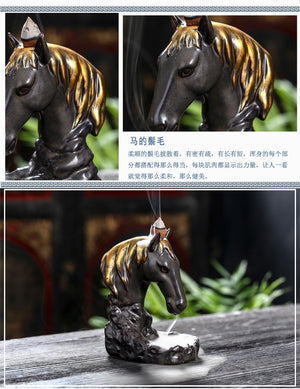 Horse Backflow Incense Burner - Shanghai Stock