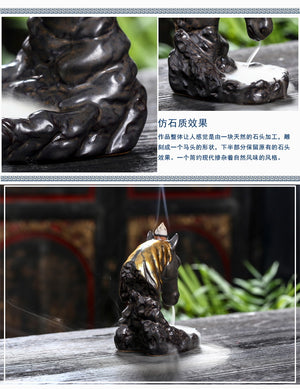 Horse Backflow Incense Burner - Shanghai Stock