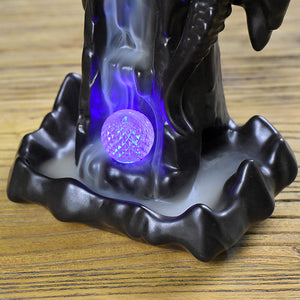 Dragon  Waterfall Incense Burner  with LED Glowing Ball - Shanghai Stock