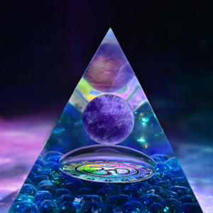 Orgone Pyramid Ohm- Handmade