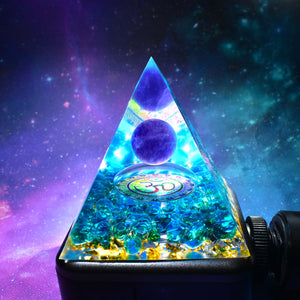 Orgone Pyramid Ohm- Handmade
