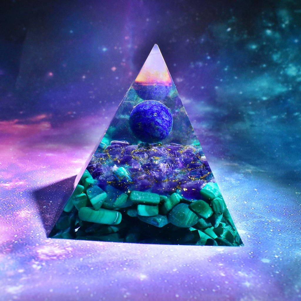 Orgone Pyramid Lapis Lazuli - Handmade