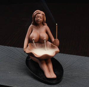 Clay Beauty Backflow Incense Burner - Shanghai Stock