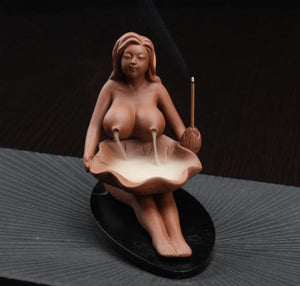 Clay Beauty Backflow Incense Burner - Shanghai Stock