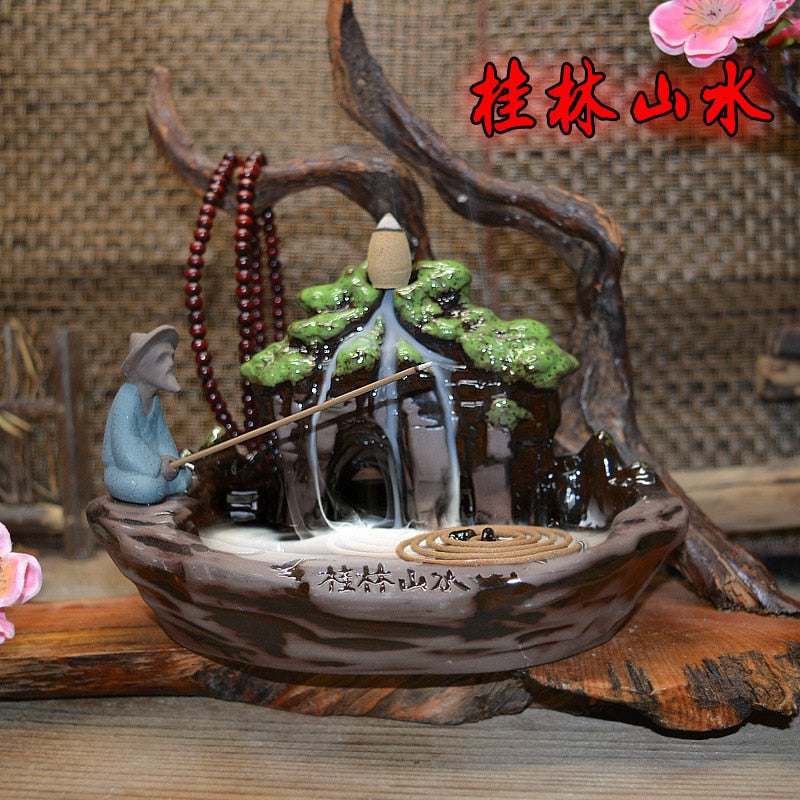 Fishing Backflow Incense Burner - Shanghai Stock