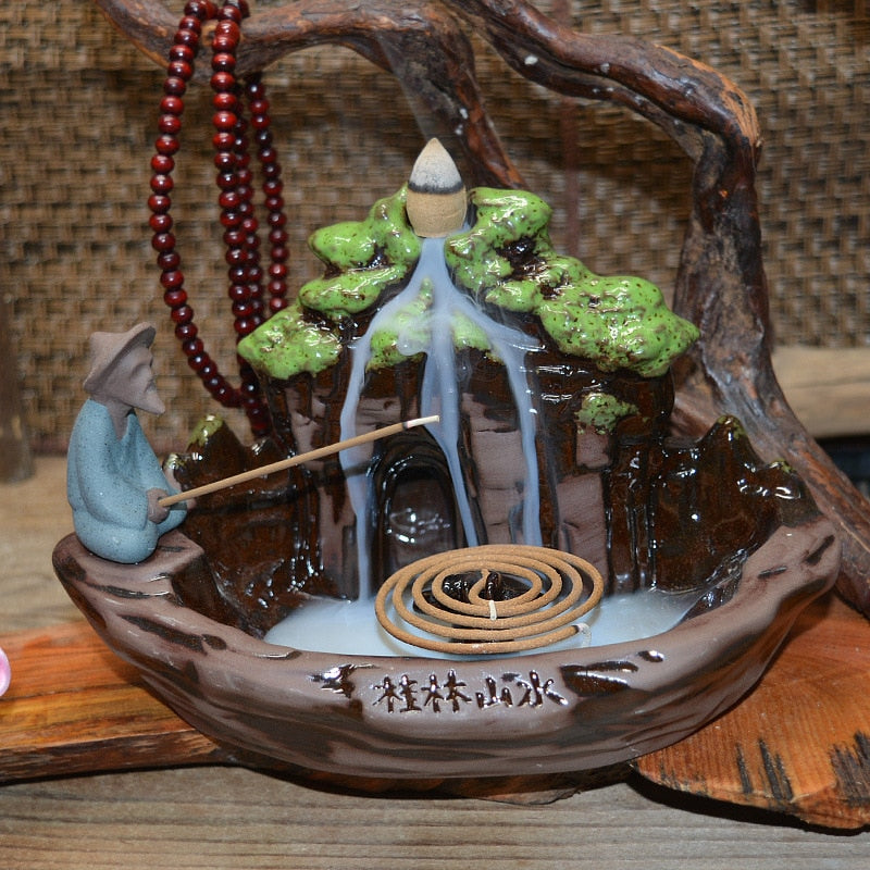 Fishing Backflow Incense Burner - Shanghai Stock