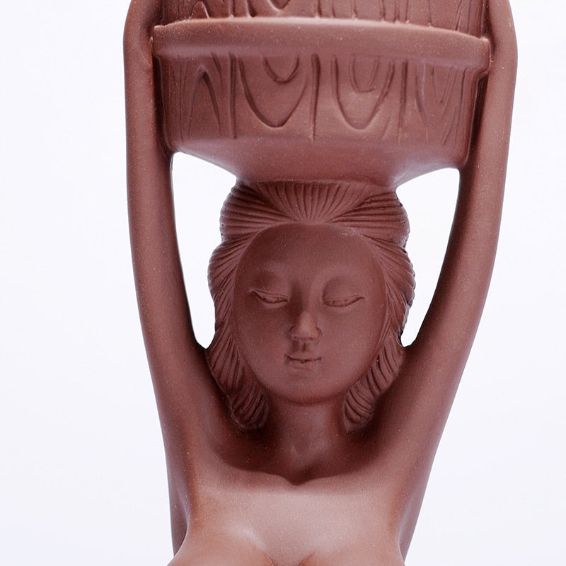 Basket Lady Backflow Incense Burner - Shanghai Stock