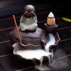 Little Monk Waterfall Backflow Incense Burner - Shanghai Stock