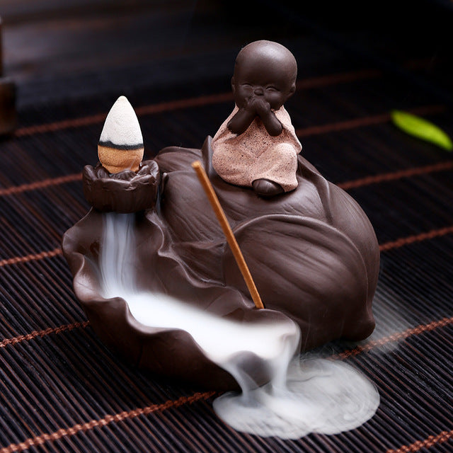 Little Monk Waterfall Backflow Incense Burner - Shanghai Stock