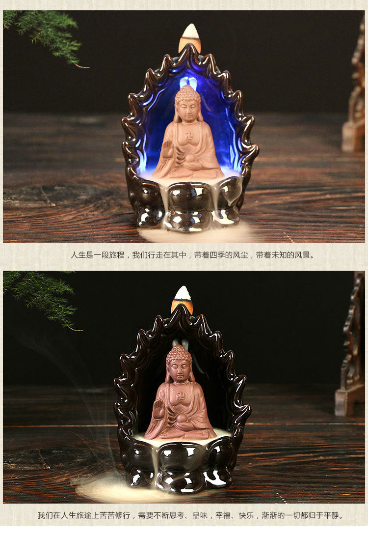 Buddha Temple Backflow Incense Burner - Shanghai Stock