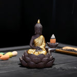 Golden Buddha Backflow Incense Burner - Shanghai Stock