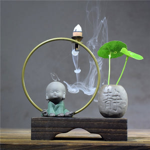 Little Monk Arch Backflow Incense Burner - Various styles - Shanghai Stock