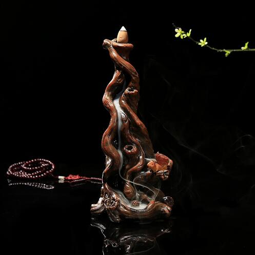 Root Smoke Backflow Tower Incense Burner - Shanghai Stock