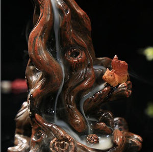 Root Smoke Backflow Tower Incense Burner - Shanghai Stock