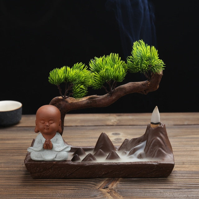 Monk & Mountain Backflow Incense Burner - Shanghai Stock