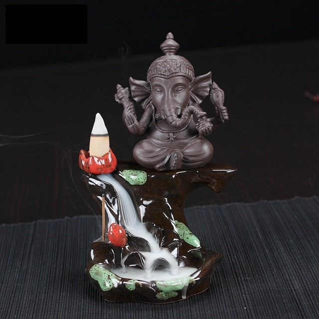 Ganesha Elephant Backflow Incense Burner - Shanghai Stock