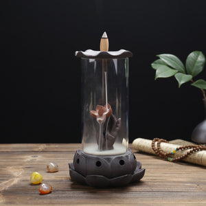 Hand Flower Backflow Incense Burner - Shanghai Stock