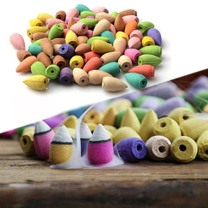 50 Aromatic Cones for Backflow Incense Burner